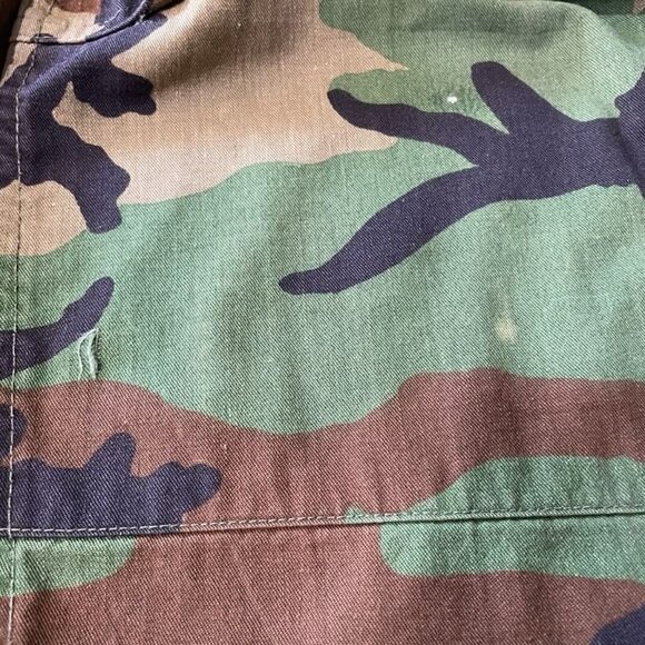 Vintage Military Woodland Camo Cargo Pants Army Combat Y2K Tactical Grunge - Picture 12 of 13